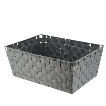 Coș Depozitare Din Poliester 32,5x45x18 Cm - Gri