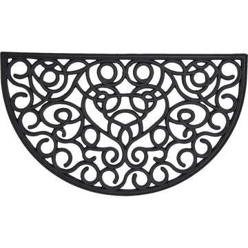 Preș Intrare Sid Half-Moon 45X75CM Cauciuc - Negru