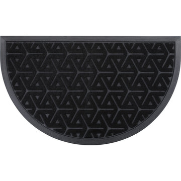 Preș Intrare Wilson Half-Moon 45x75CM Negru - Material Rezistent