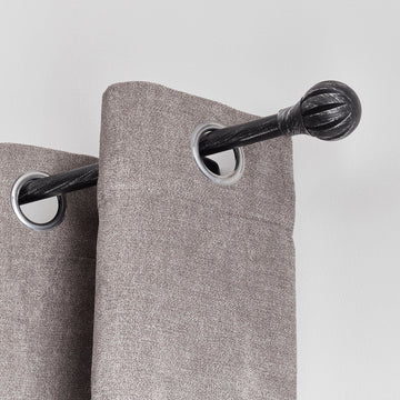 Galerie Extensibilă 120-210 CM Touch of Zen - Negru Argintiu