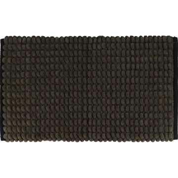 Covoraș Bicolor din Bumbac 45x75 cm - Kaki/Negru