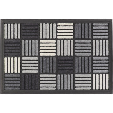 Preș Intrare Exterior Adăpostit Caroll 40X60CM Nailon/Cauciuc - Gri - Preș - Softambient