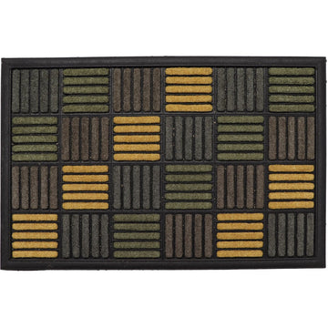 Preș Intrare Exterior Adăpostit Caroll 40X60CM Nailon/Cauciuc - Verde - Preș - Softambient