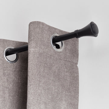 Set Galerie Extensibilă 120 - 210 CM Brasserie Φ19MM - Negru Mat - Set galerie extensibilă - Softambient