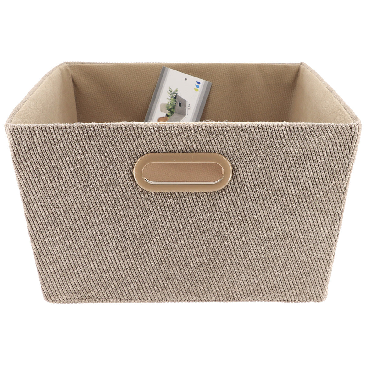 Coș Depozitare Din Catifea 20,5x26x10,5 cm - Taupe