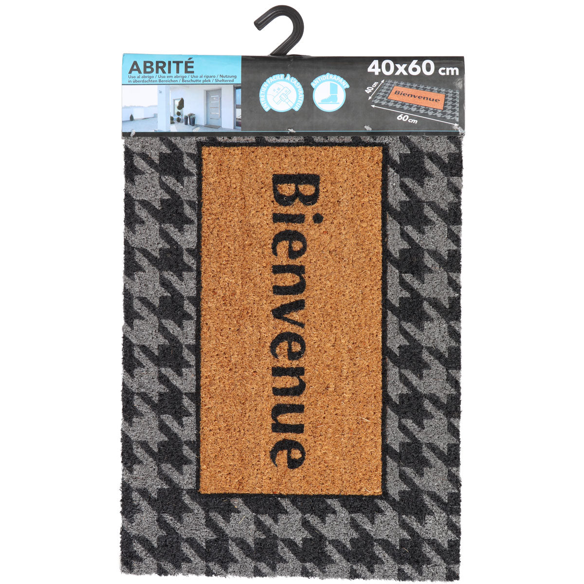 Preș Intrare Plain 40X60CM Coco/Pvc - Bienvenue