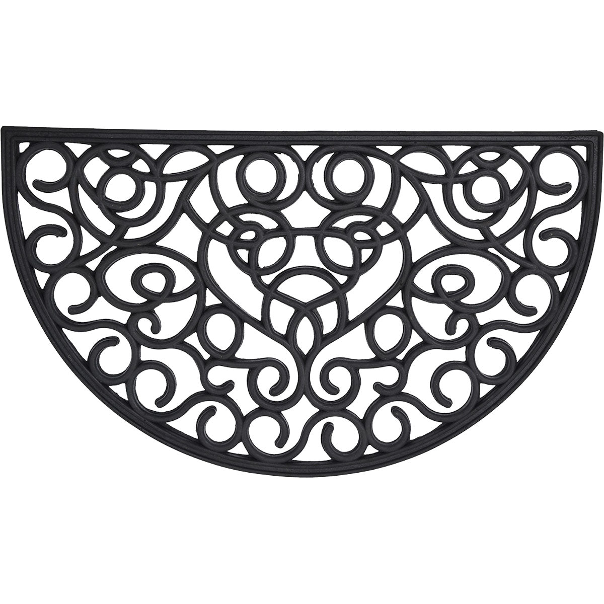 Preș Intrare Sid Half-Moon 45X75CM Cauciuc - Negru