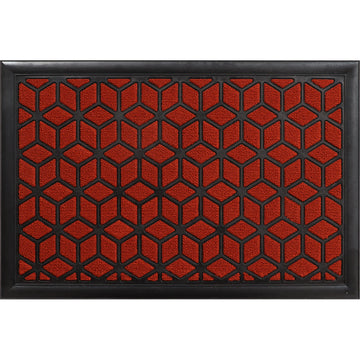 Preș Intrare Long Island 40X60CM Polipropilenă/Cauciuc - Roșu