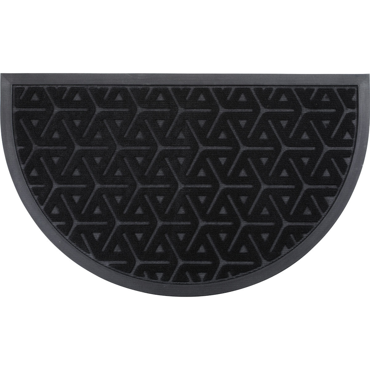 Preș Intrare Wilson Half-Moon 45x75CM Negru - Material Rezistent