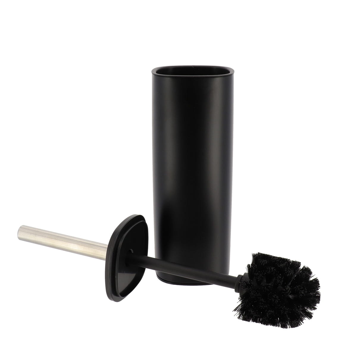 Perie Toaletă Pătrată Metalică - Negru