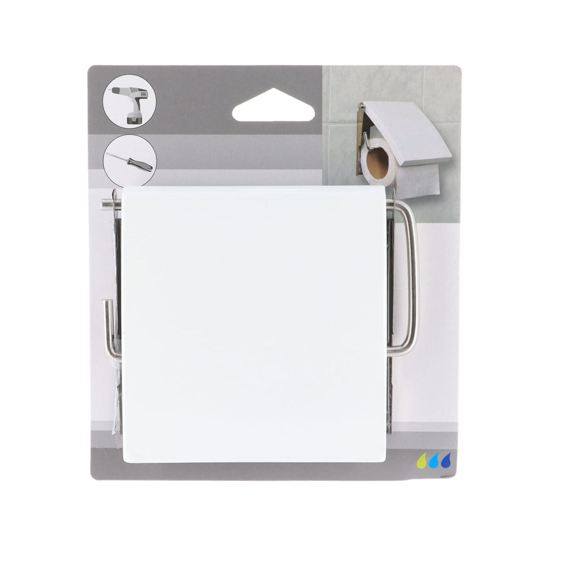 Dispenser Hârtie Igienică MDF - Alb