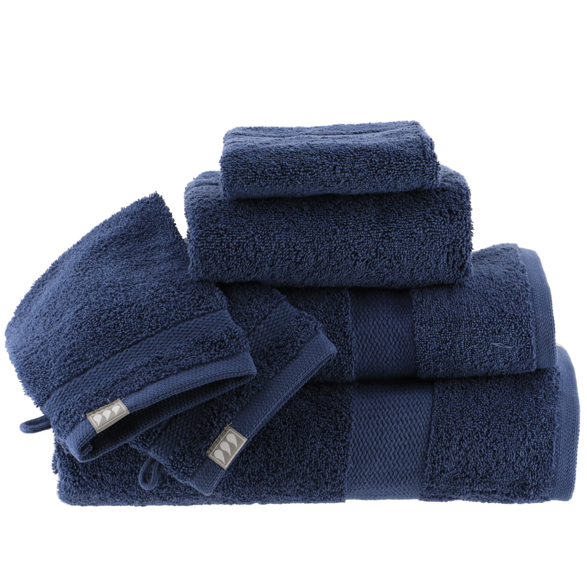 Set de 2 Mănuși din Bumbac 100% 15x21 cm - Albastru Marin