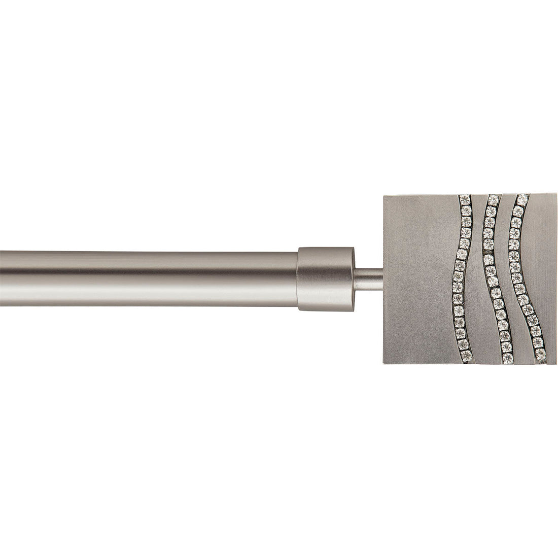 Galerie Extensibilă 210-380 CM Strass - Argintiu Mat