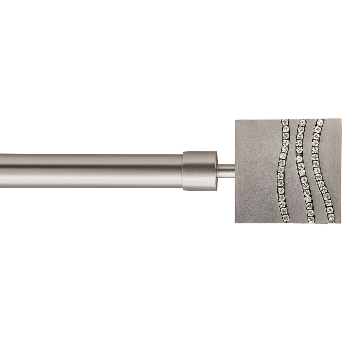 Galerie Extensibilă 210-380 CM Strass - Argintiu Mat