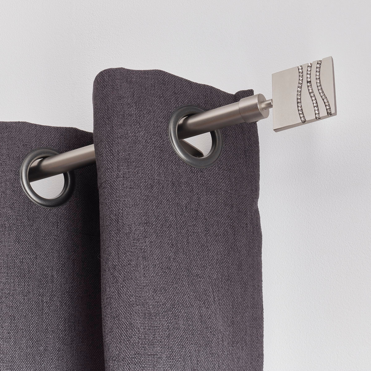 Galerie Extensibilă 210-380 CM Strass - Argintiu Mat