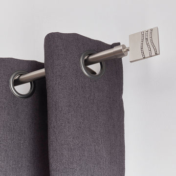 Galerie Extensibilă 210-380 CM Strass - Argintiu Mat