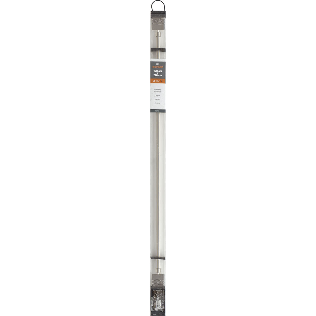 Galerie Extensibilă 210-380 CM Strass - Argintiu Mat