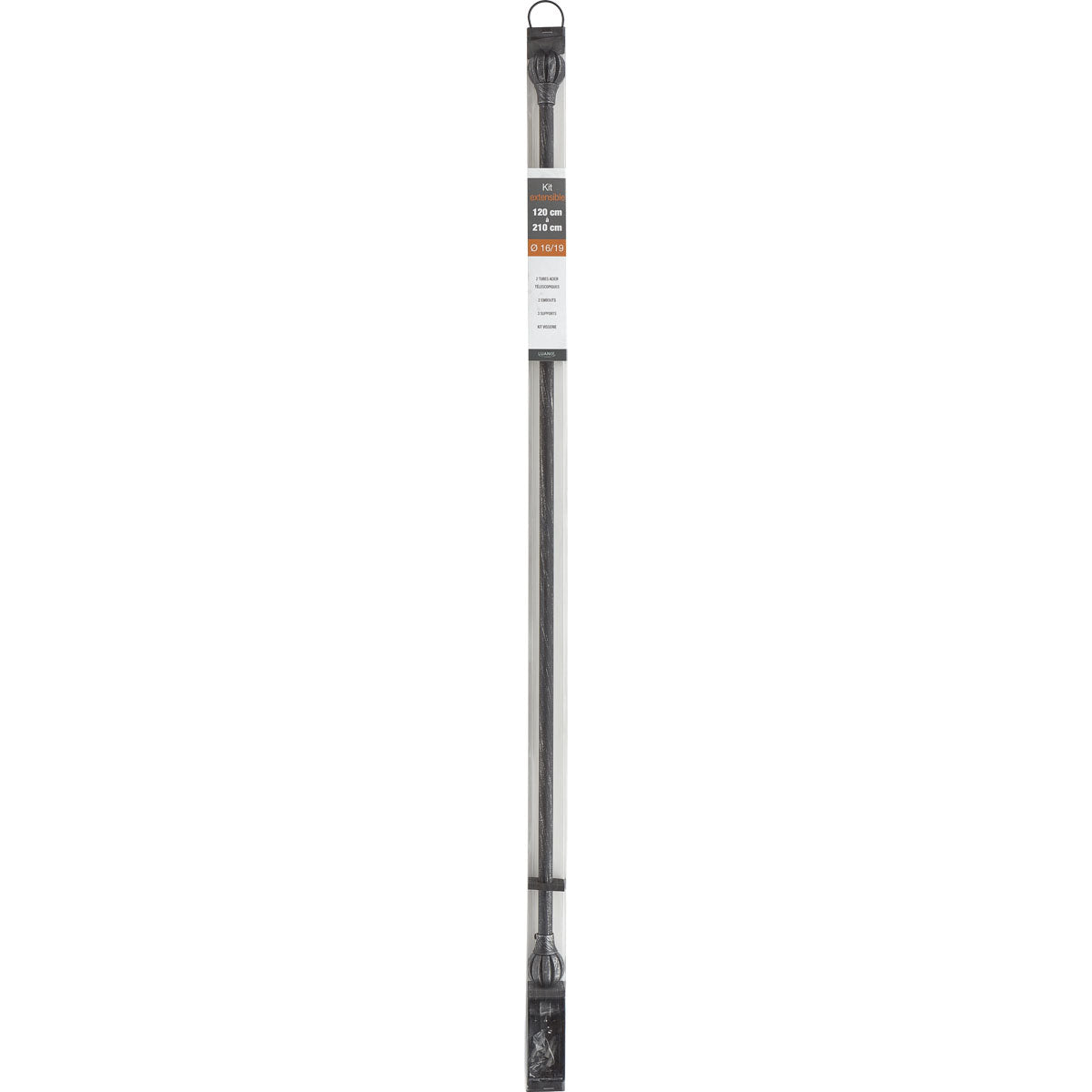 Galerie Extensibilă 120-210 CM Touch of Zen  - Negru Argintiu
