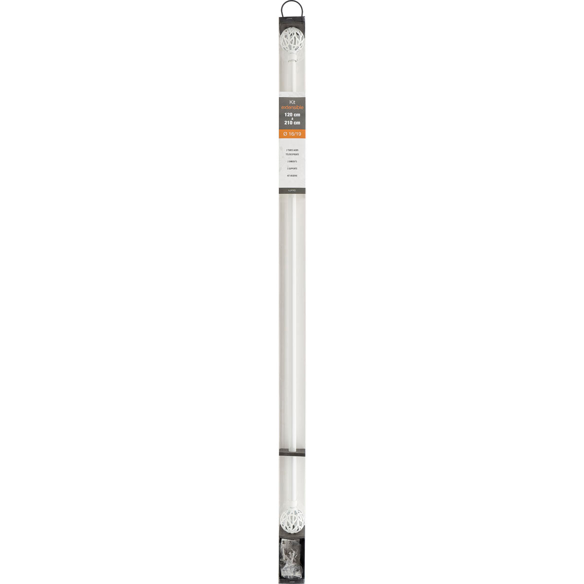 Galerie Extensibilă 210-380 CM Vintage - Alb Mat