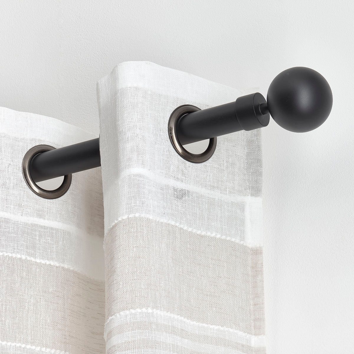 Galerie Extensibilă 210-380 CM Gaia - Negru Mat