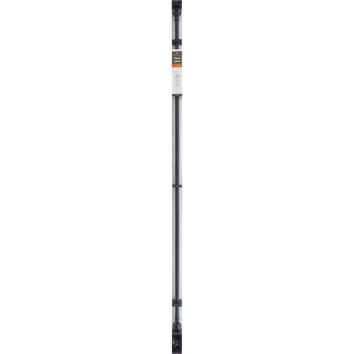 Galerie Extensibilă 210-380 CM Gaia - Negru Mat