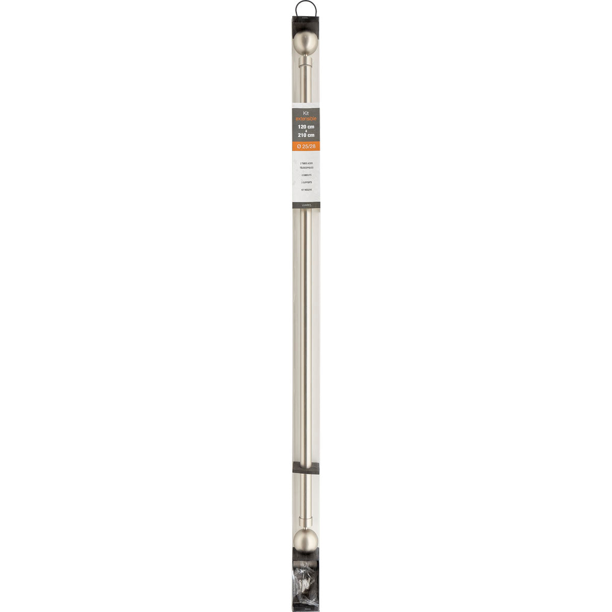 Galerie Extensibilă 120-210 CM Hera - Argintiu