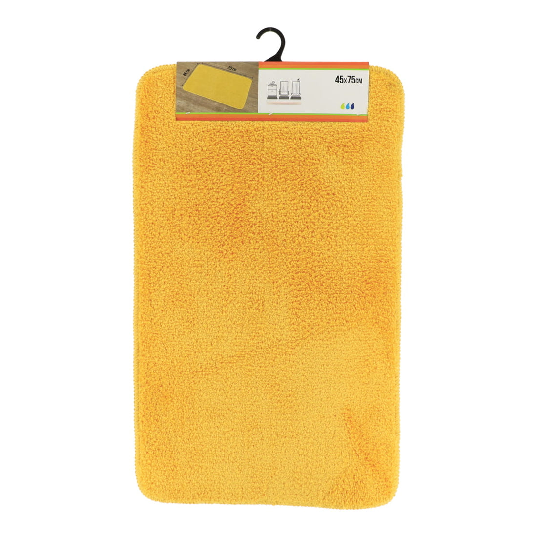 Covor Microfibră Soft cu Suport Latex 45x75 cm - Galben
