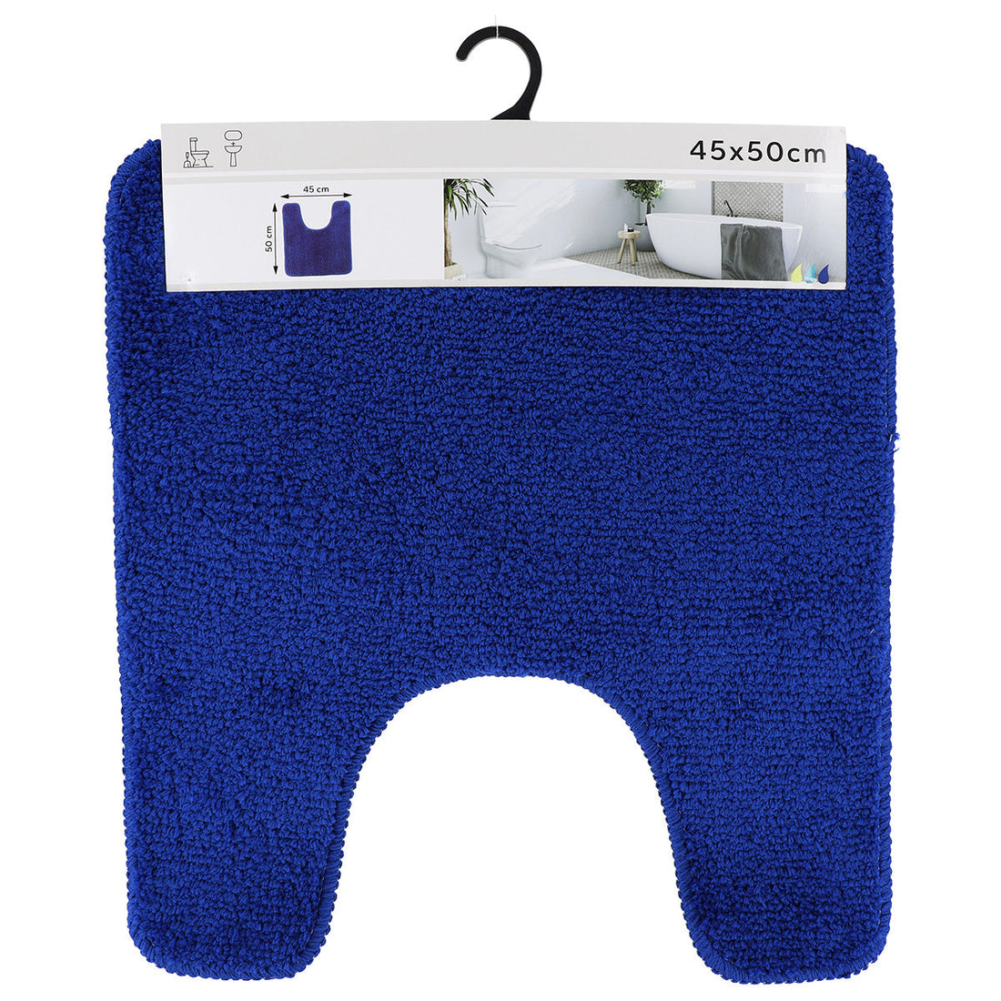 Covor Microfibră pentru Toaletă 45x50 cm - Albastru Marin