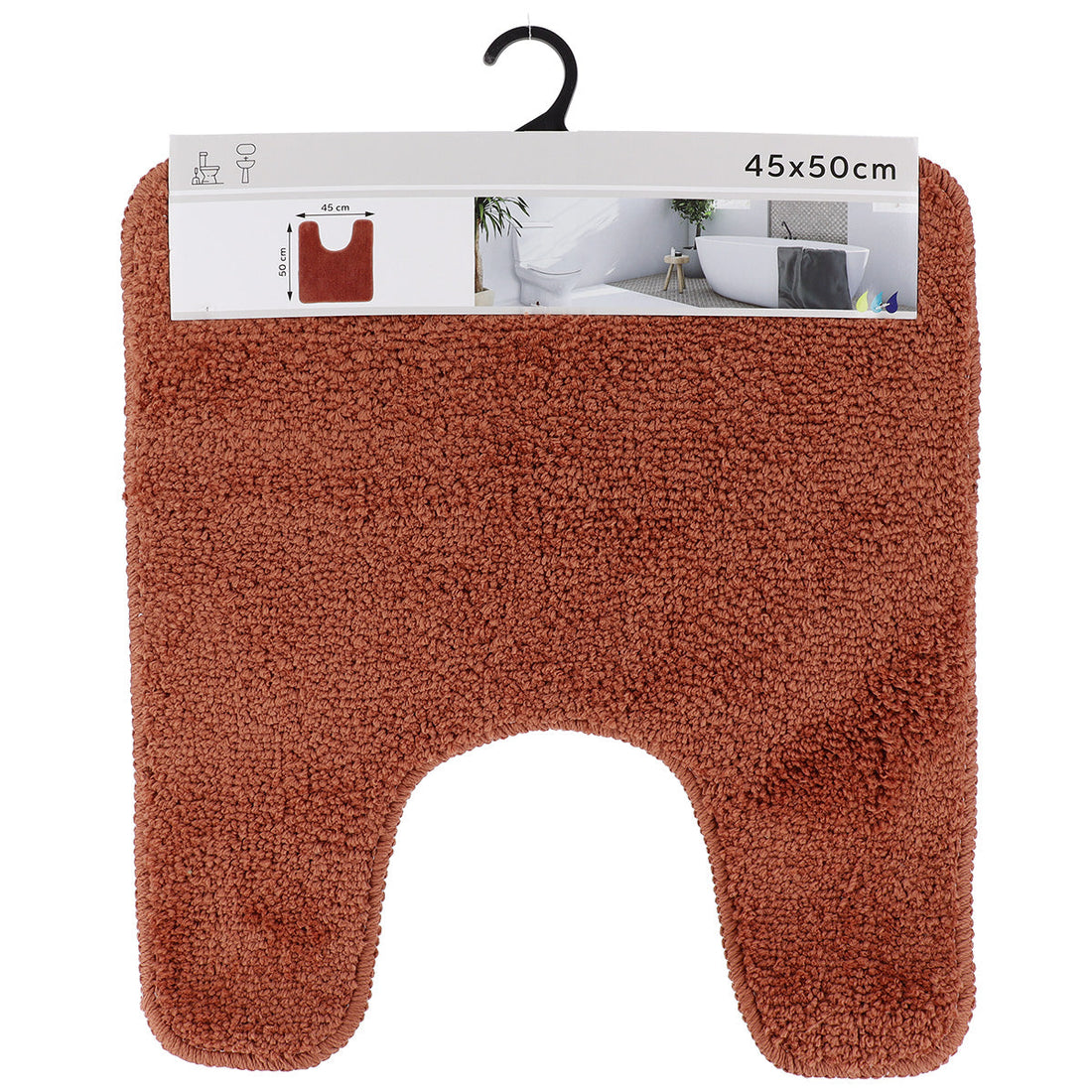 Covor Microfibră pentru Toaletă 45x50 cm - Cupru
