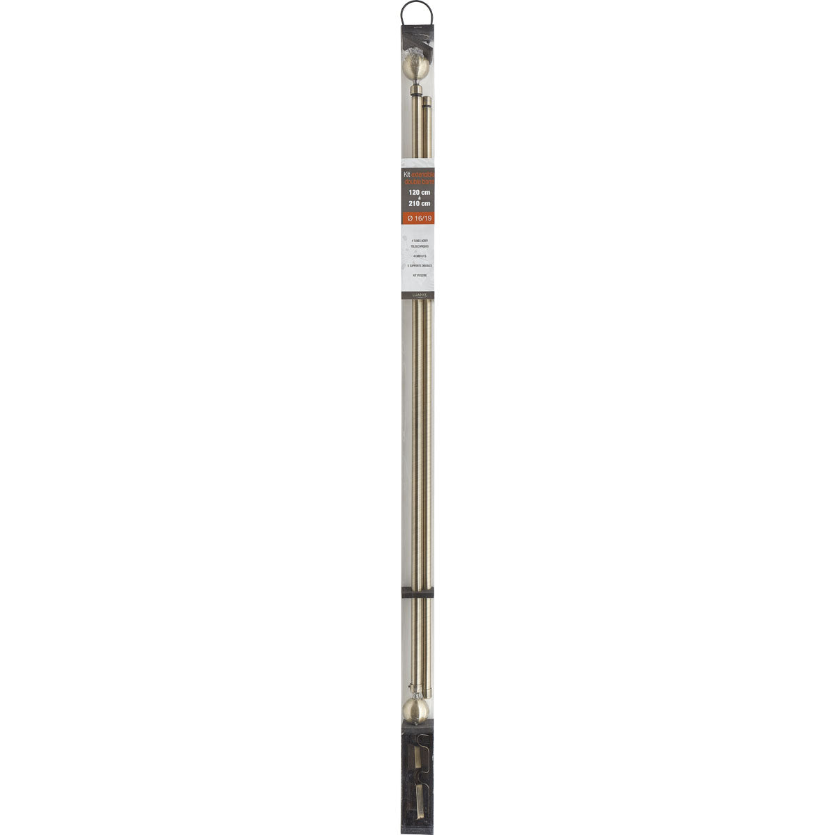 Galerie Dublă Extensibilă 120-210 CM Paloma - Bronz