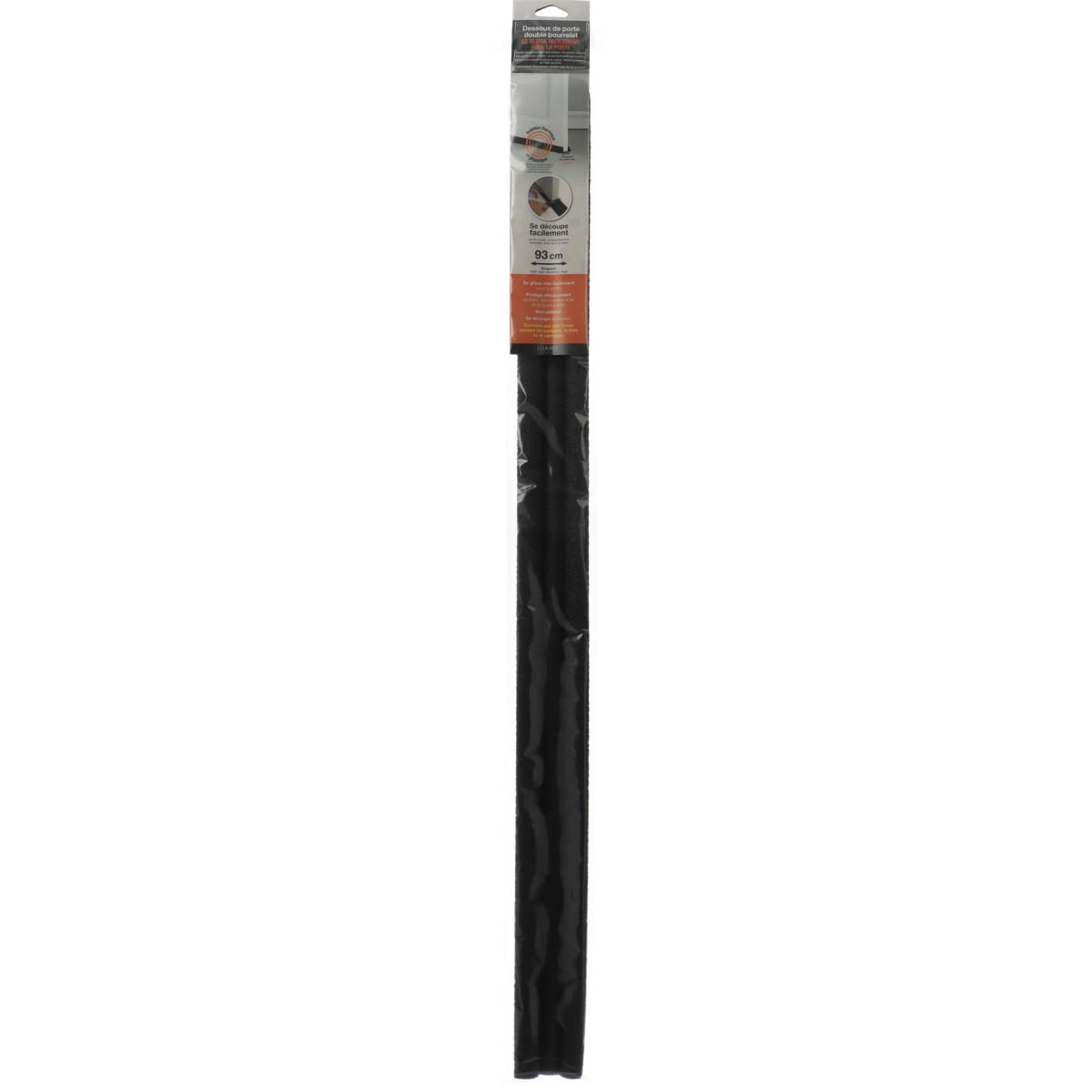 Izolator ușă dublu 93CM  - Negru