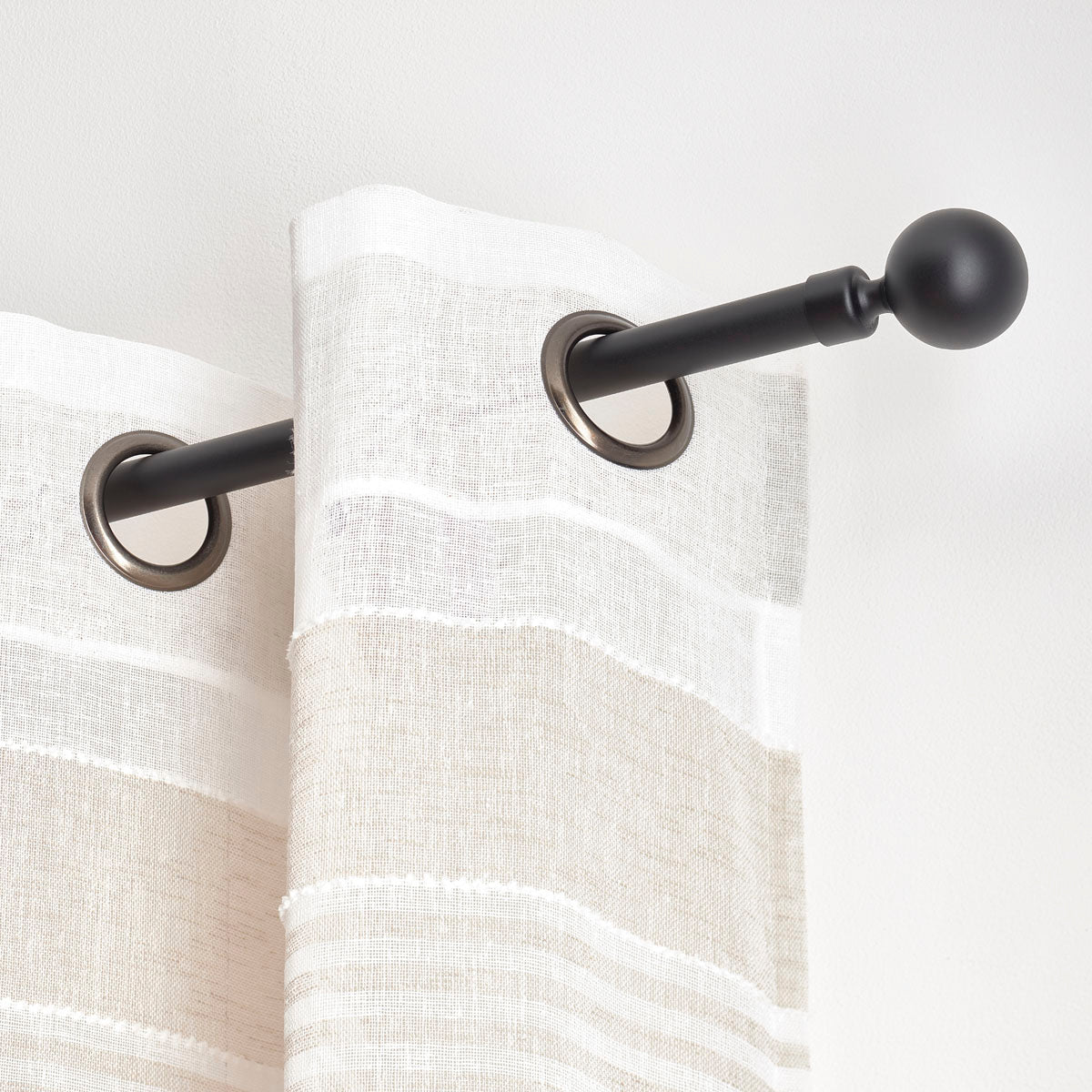 Galerie Extensibilă 120-210 CM Stael - Negru Mat