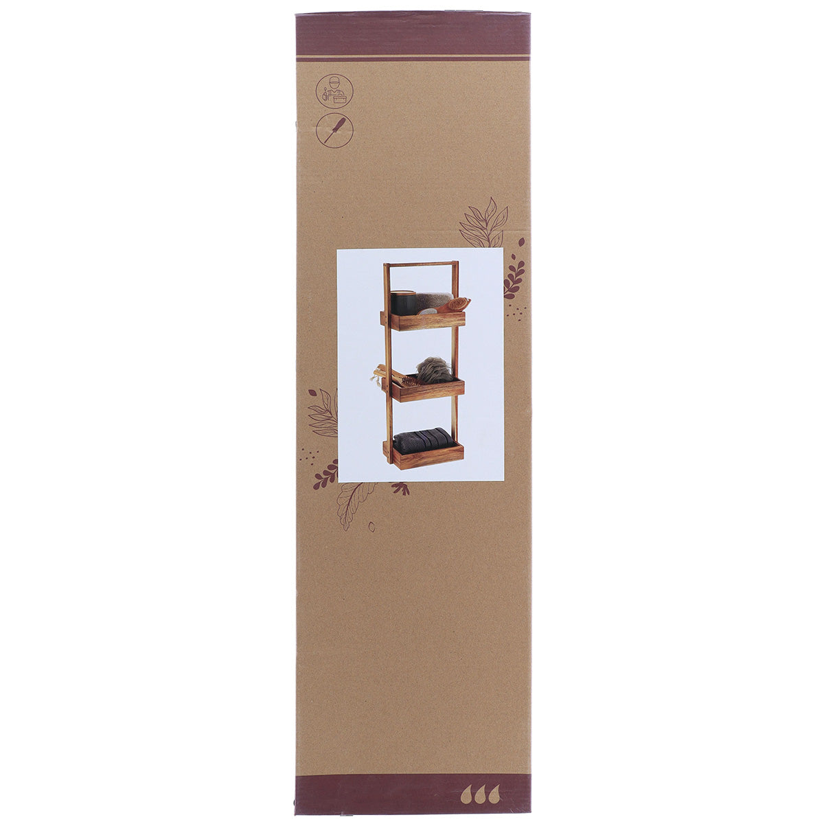 Raft din Acacia/MDF cu 3 nivele - Acacia