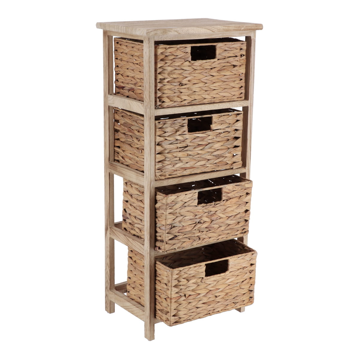 Mobilier din Paulownia cu 4 Cosuri din Jacin de Apa - Natural