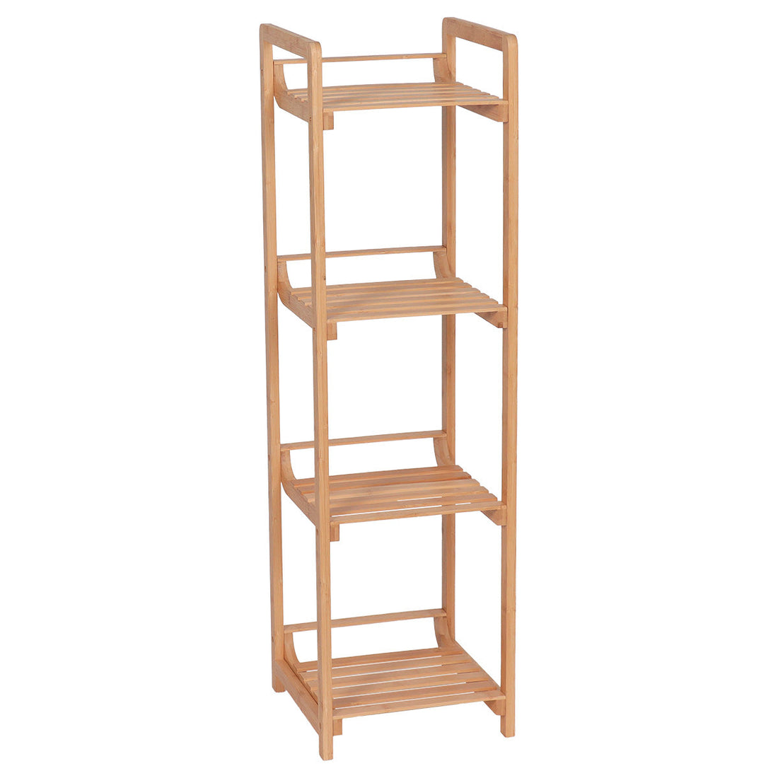 Mobilier din Bambus cu 4 Rafturi – Natural