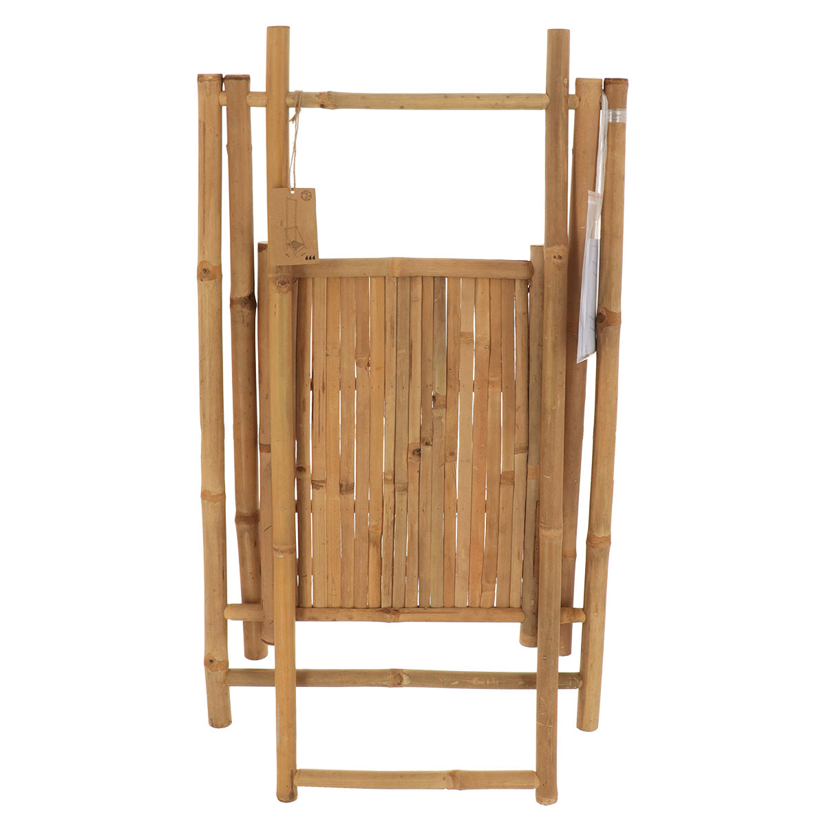Mobilier pliabil din bambus cu 2 bare și 1 raft - Bambus