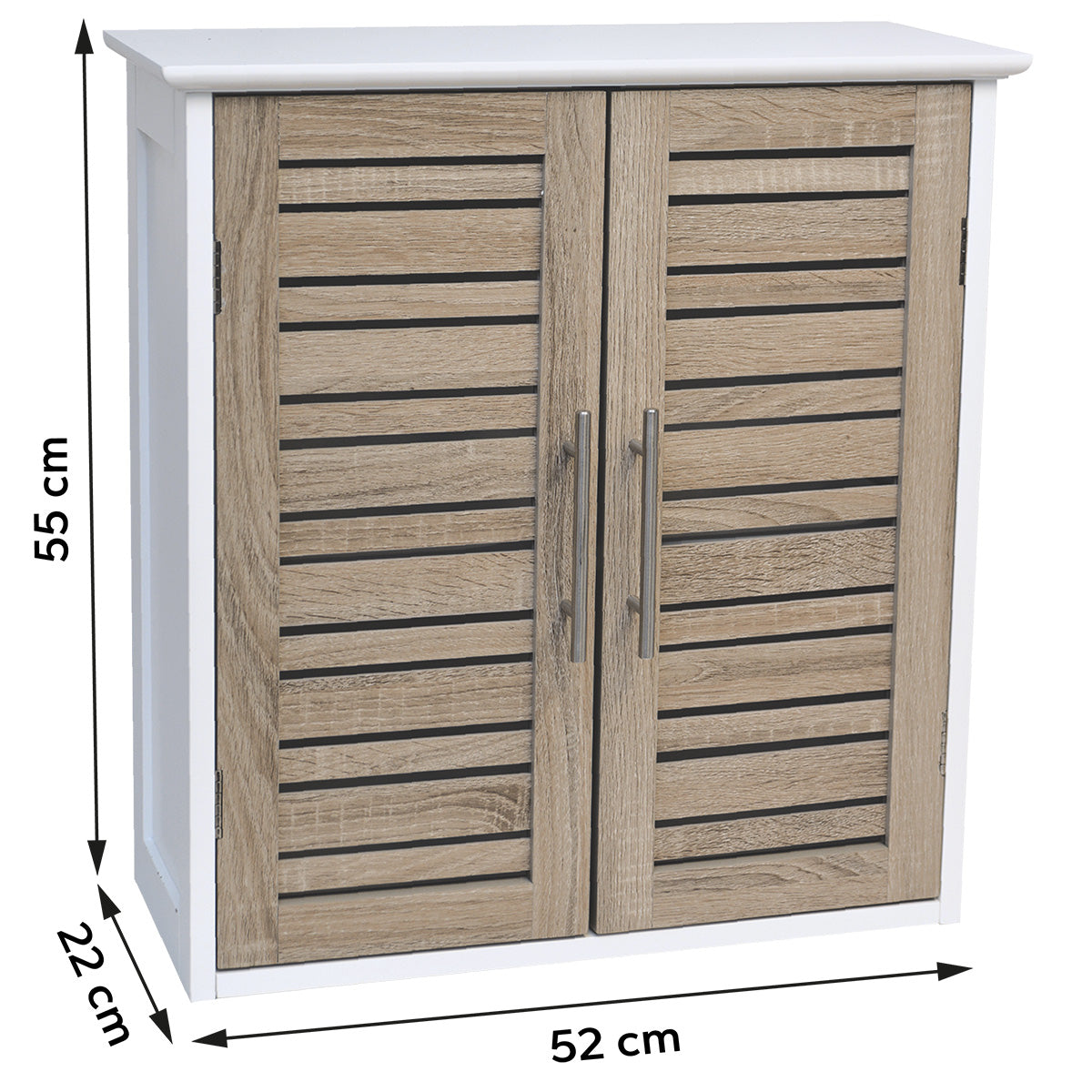 Cabinet De Perete Din MDF Cu 2 Uși + 1 Raft Interior - Stockholm