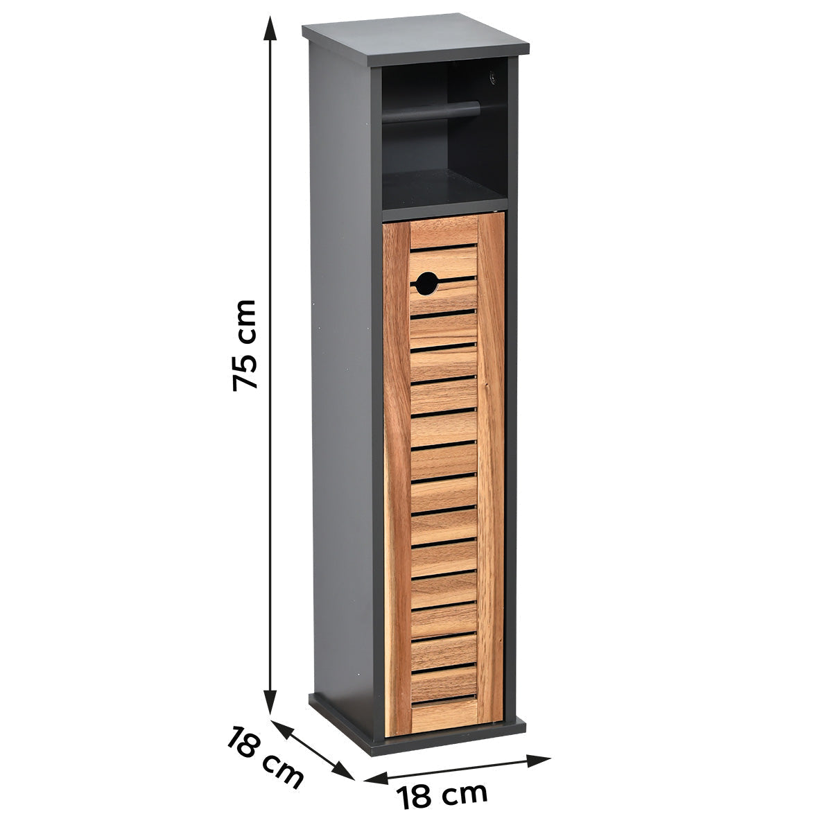 Rezervă Și Dispenser De Hârtie Igienică Din Acacia Și MDF - Element