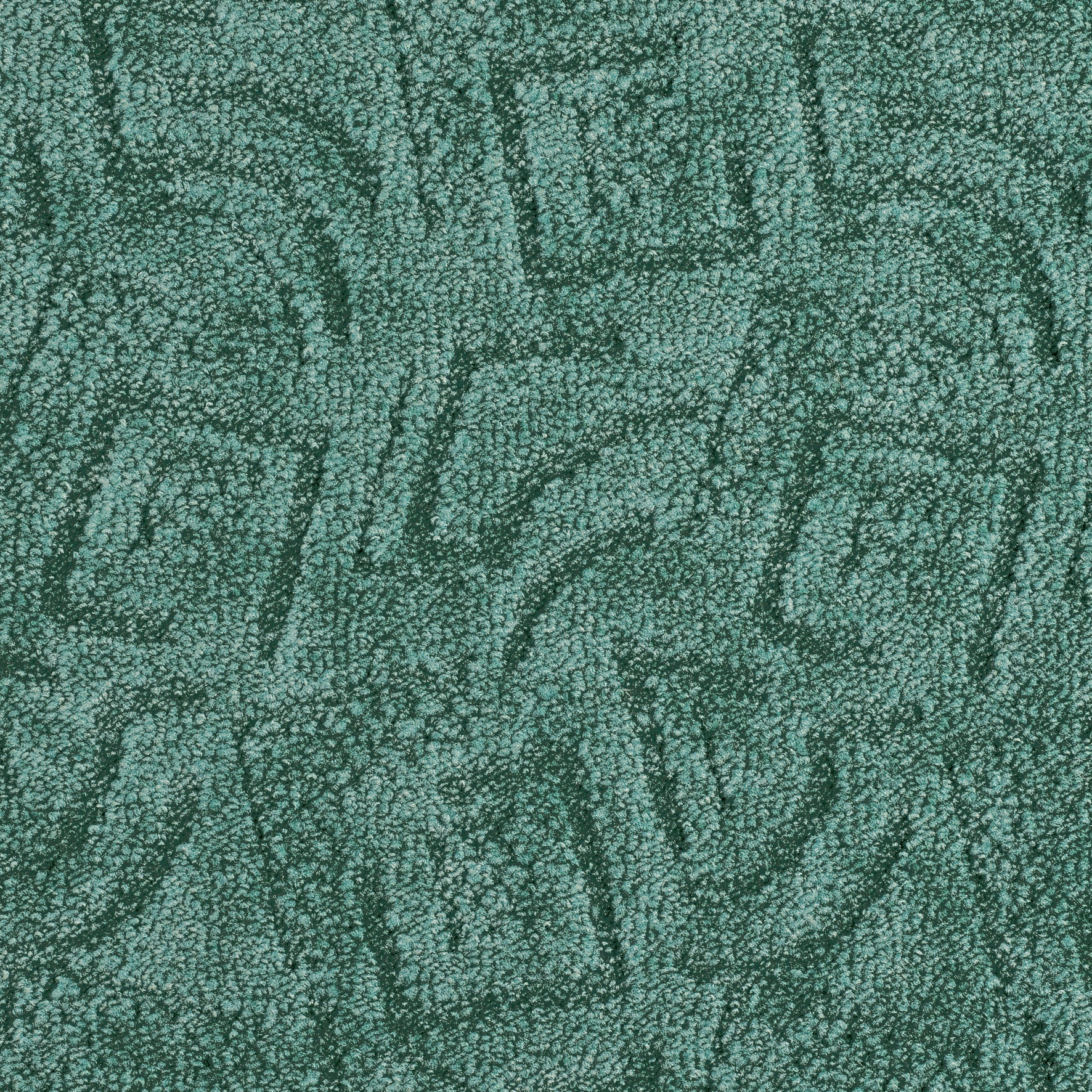 Mochetă interior verde cu model geometric