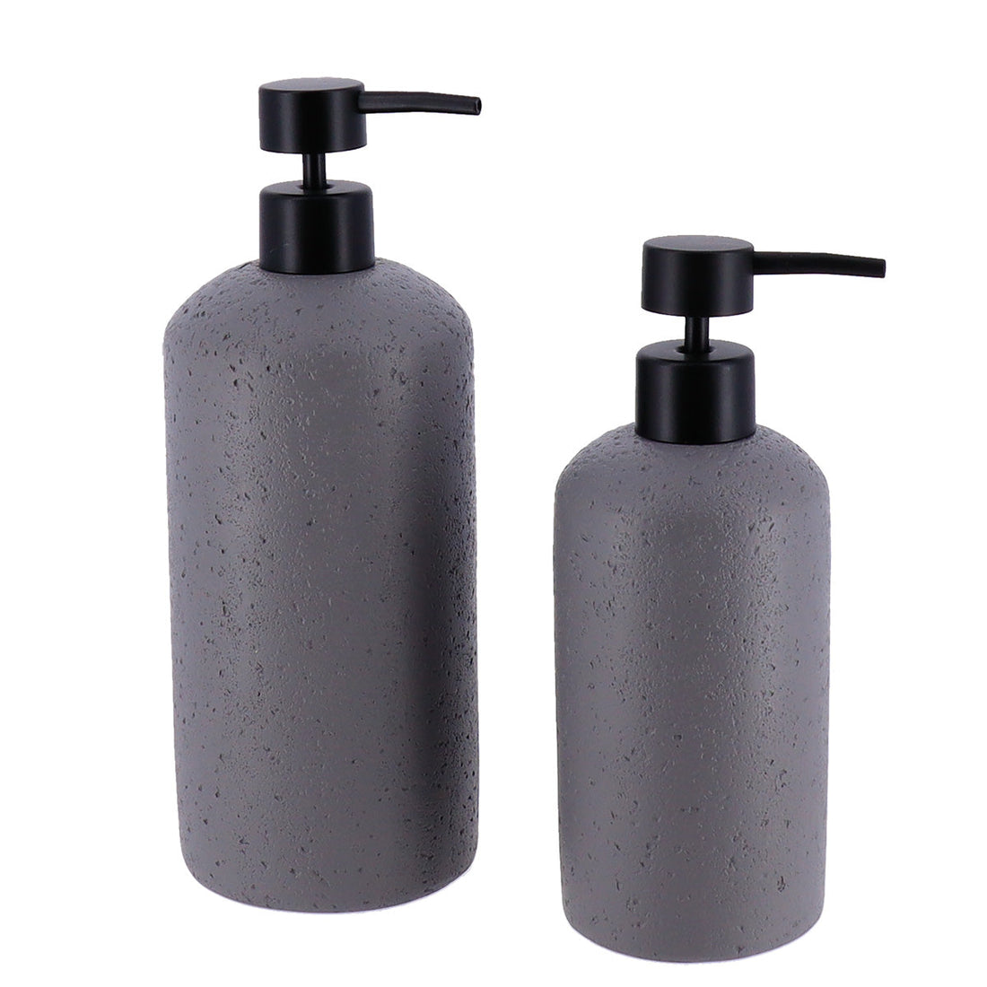 Dozator săpun polirasină efect piatră 800 ml - Gri