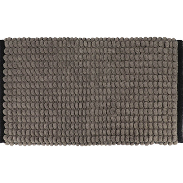 Covoraș Bicolor Bumbac 45x75 CM - Gri/Negru