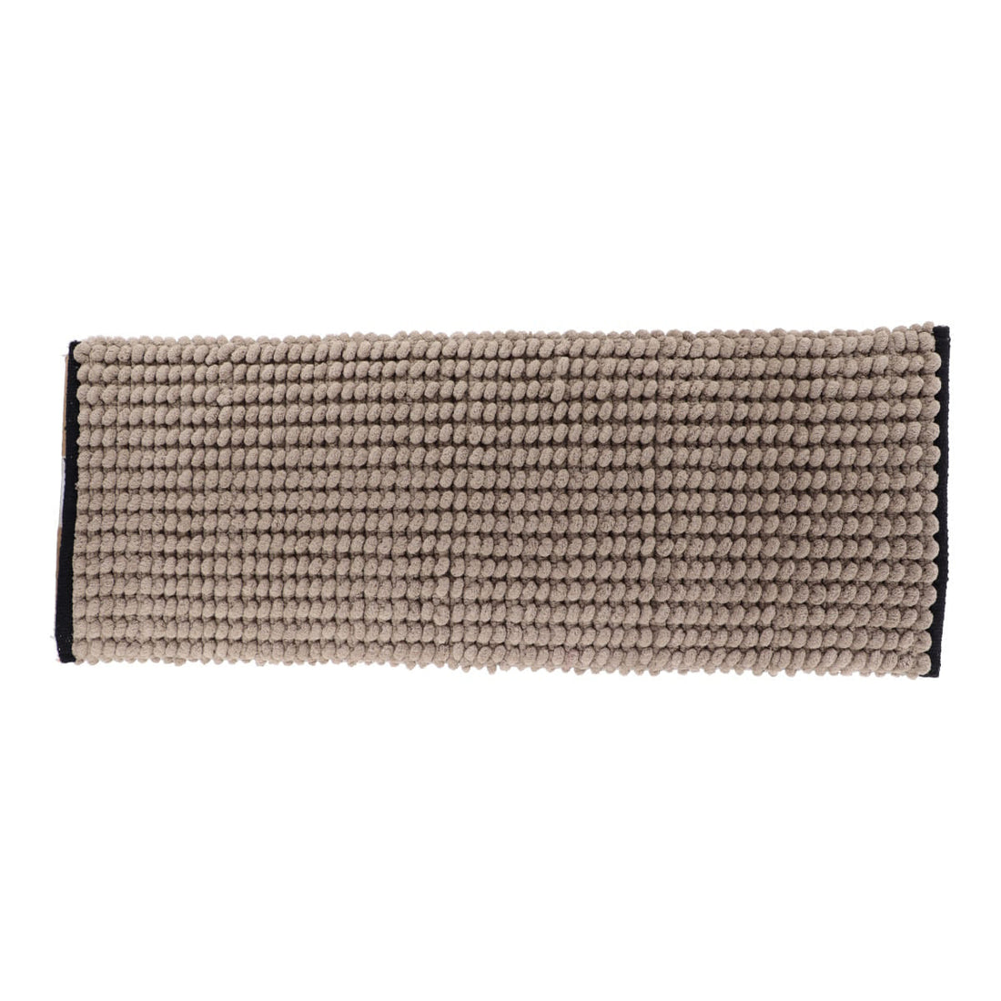 Covoraș Bicolor din Bumbac 45x120 cm - Crem/Negru