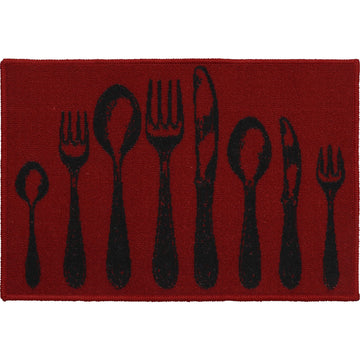 Covor bucătărie Couverts Red - 40X60CM