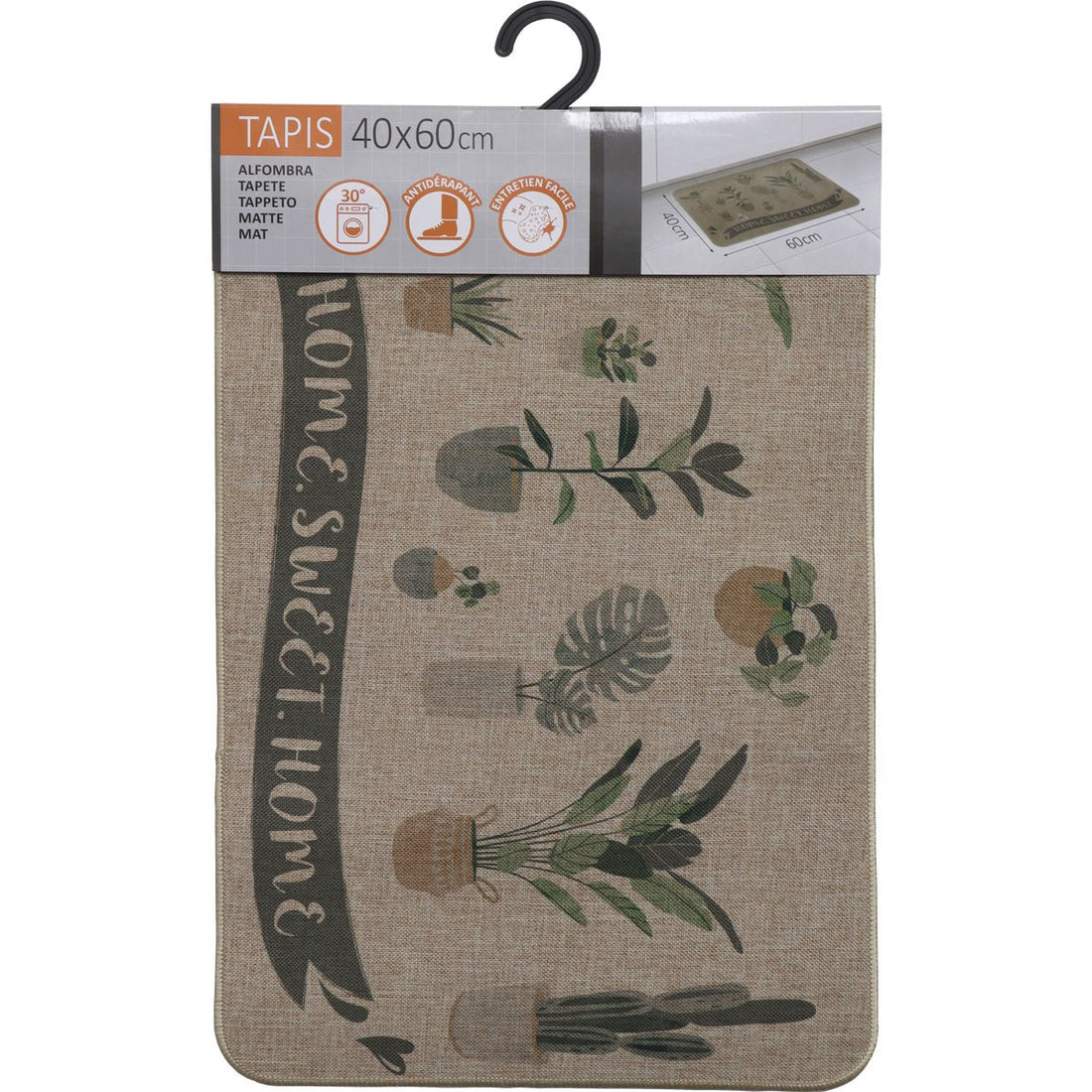 Covor bucătărie Home Sweet Home Beige - 50X80CM - Covor bucătărie - Softambient