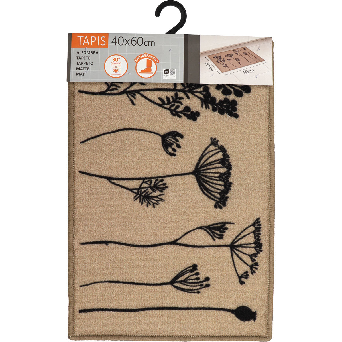 Covor bucătărie Herbier Beige - 40X60CM