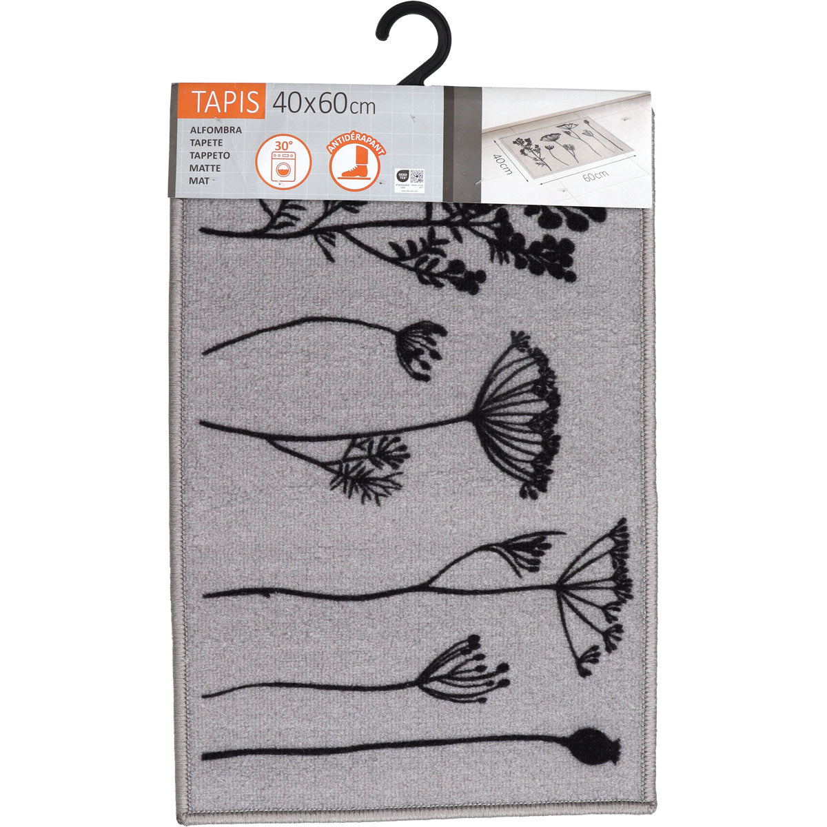 Covor bucătărie Herbier Gri - 40X60CM