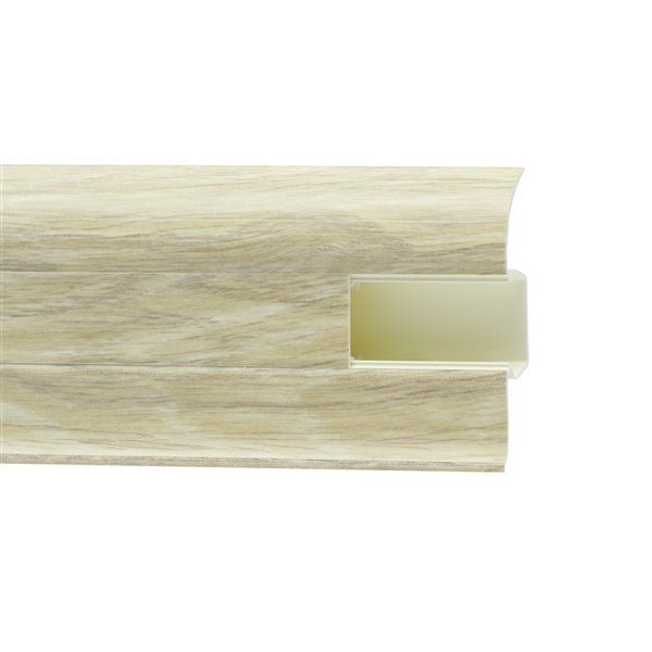 Plintă PVC cu Canal Cablu 5,5 cm x 250 cm - Plintă - Softambient