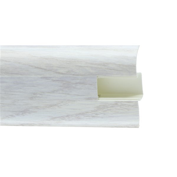 Plintă PVC cu Canal Cablu 5,5 cm x 250 cm - Plintă - Softambient