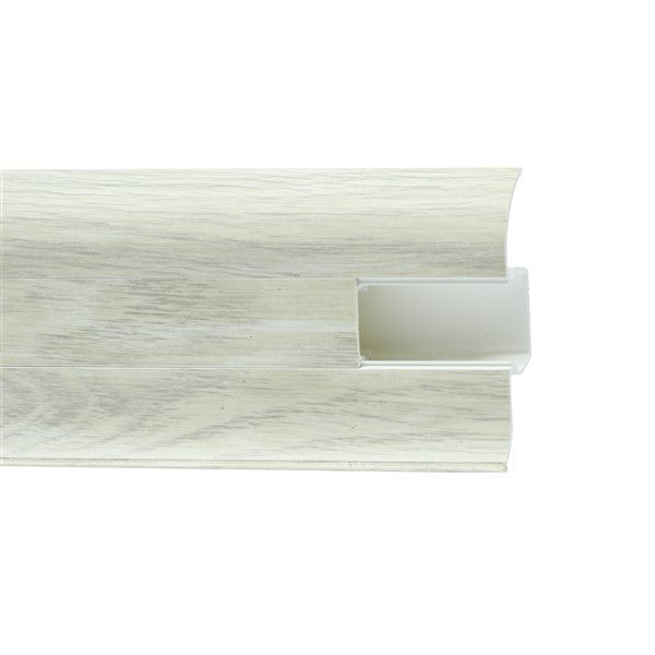 Plintă PVC cu Canal Cablu 5,5 cm x 250 cm - Plintă - Softambient