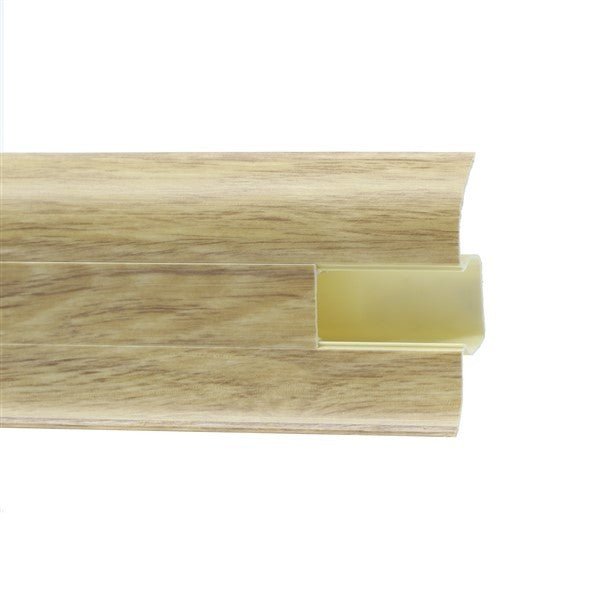 Plintă PVC cu Canal Cablu 5,5 cm x 250 cm - Plintă - Softambient